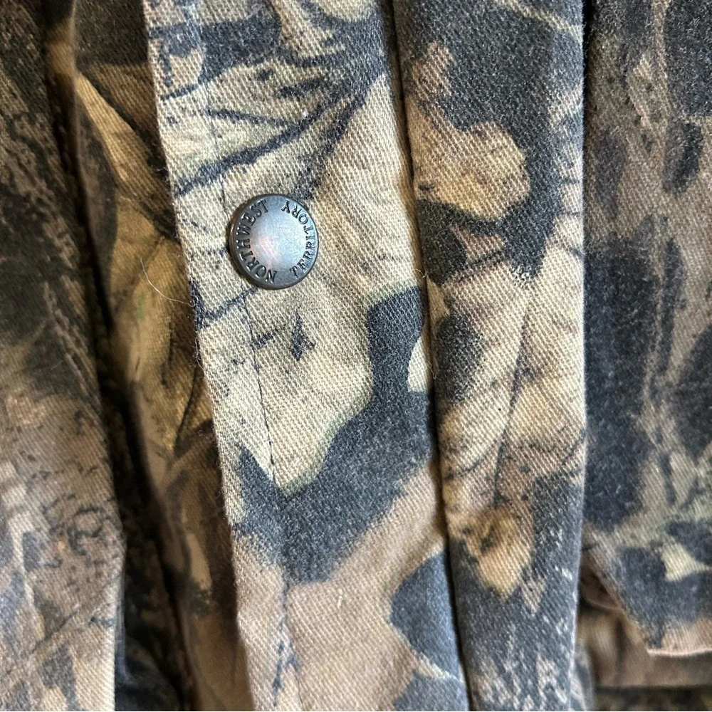 Mossy Oak Breakup Camouflage Brown Northwest Territory Large Bomber Jacket‎
